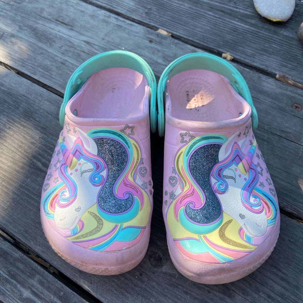 Cute Unicorn Crocs, size C12
